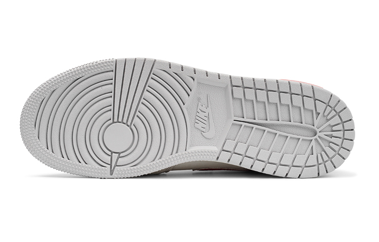 Purchase [Sepatu Custom] Air Jordan 1 Mid SE 'Berry Bear Pink-Abu' DQ3726-100(TeamI-女款甜心小熊L灰粉)