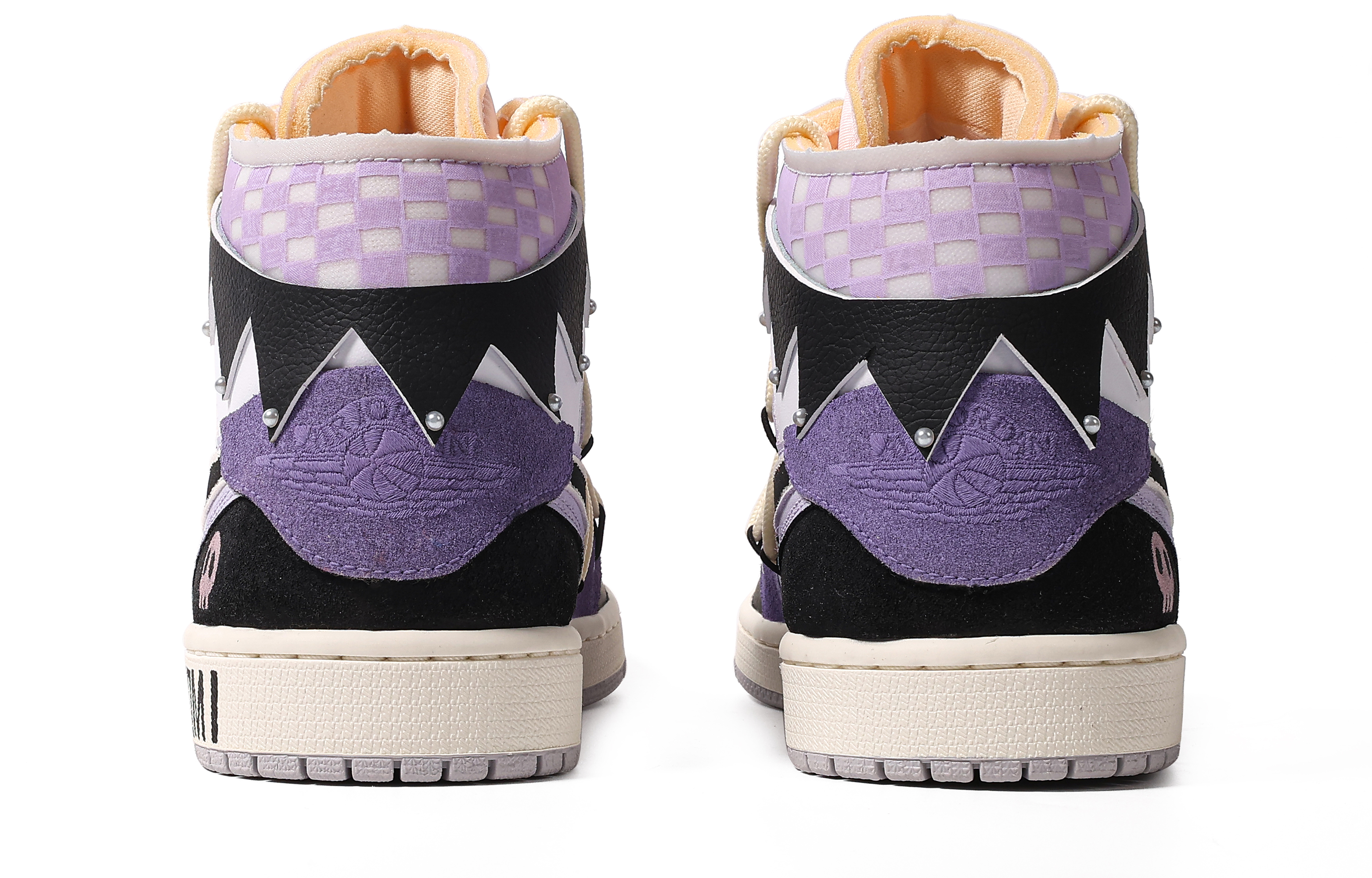 Shop 【カスタムシューズ】エアジョーダン1ミッドSE「ブラックホワイトパープル-ダヴィンチカスタム」 DM9652-100(TeamM-男款魔紫库洛S-BOX)