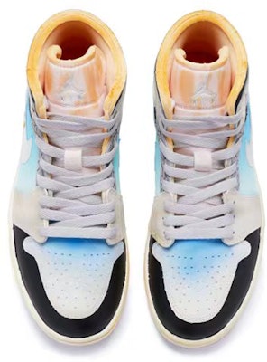 【訂製球鞋】Jordan Air Jordan 1 Mid SE 隕石 手繪噴繪 中幫 復古籃球鞋 男款 藍白黑 Shop 【訂製球鞋】Jordan Air Jordan 1 Mid SE 隕石 手繪噴繪 中幫 復古籃球鞋 男款 藍白黑