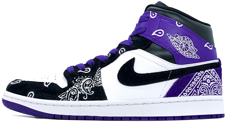 custom-shoes-air-jordan-1-mid-se-cashew-flower-graffiti