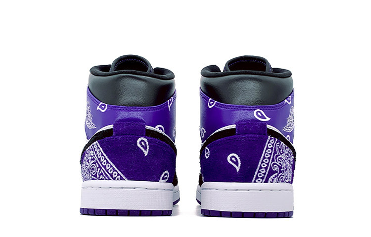 Purchase [Sepatu Custom] Air Jordan 1 Mid SE 'Cashew Flower Graffiti' 852542-105(Team肆-喷绘手绘腰果花男女款)