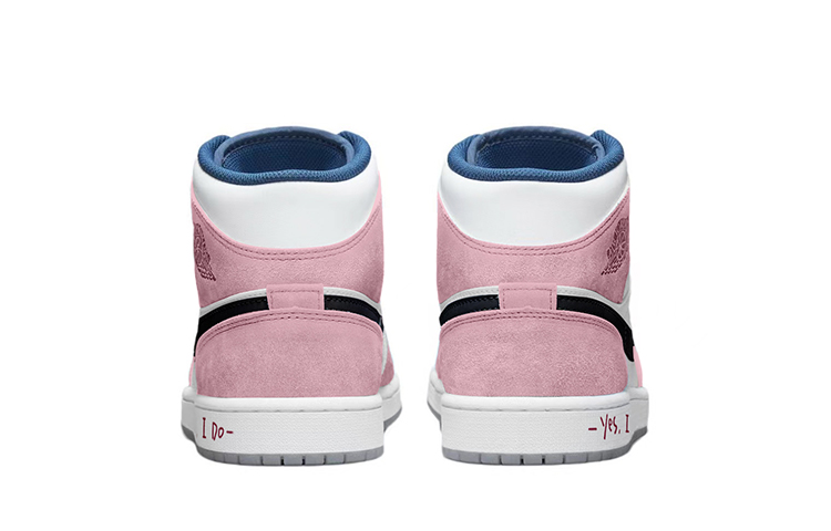 Shop 【カスタムシューズ】エアジョーダン1 ミッド SE「チェリーブロッサム ピンク」 DN3706-401(TeamY-男款复古告白粉白)