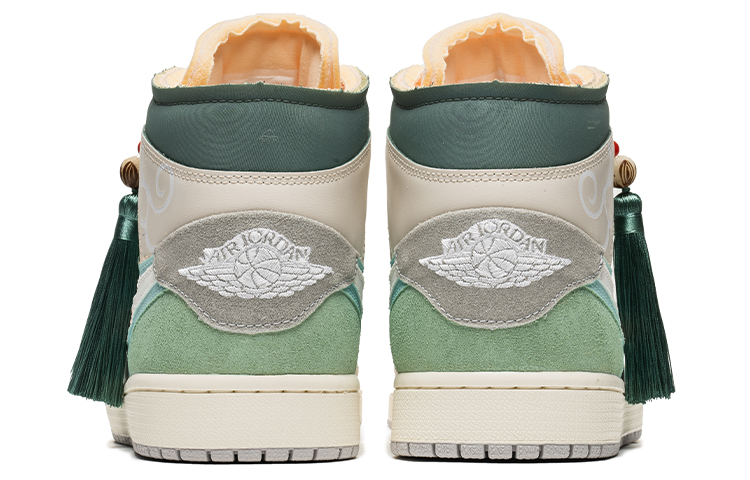 Shop カスタムAJ1 MID SE "翡翠"(CNY) DM9652-100(TeamB-男款翠绿挂坠)