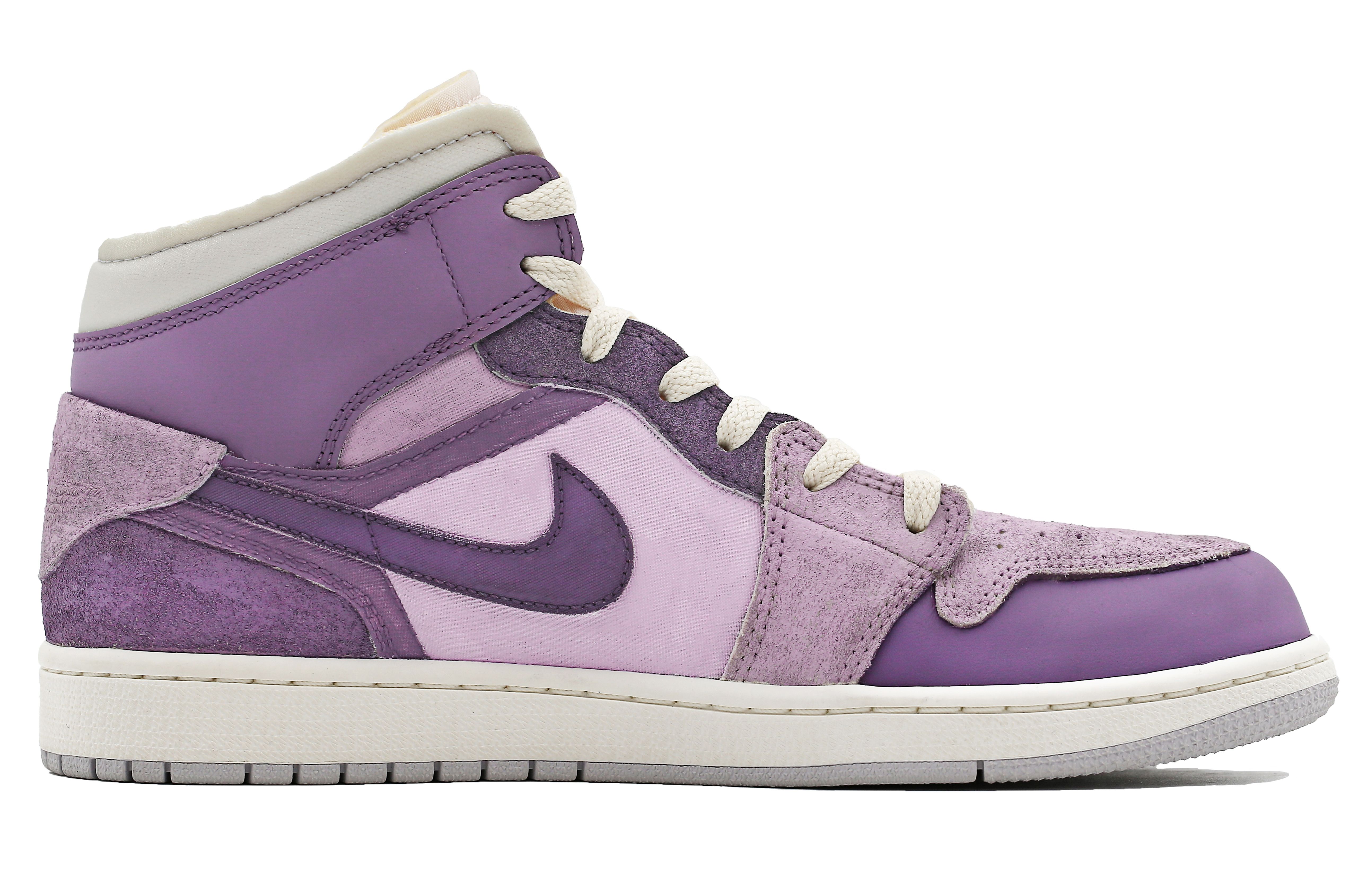 Order [Kasut Custom] Air Jordan 1 Mid SE 'Coconut Taro Graffiti' DQ3726-100(Team31-女款椰岛香芋)