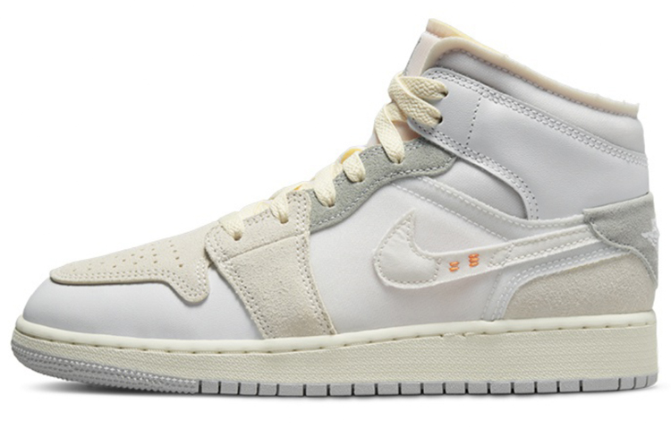 Details for [Kasut Custom] Air Jordan 1 Mid SE 'Coconut Taro Graffiti' DQ3726-100(Team31-女款椰岛香芋)