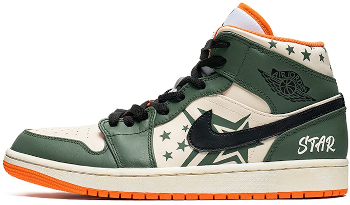 Jordan 1 Mid SE "Café/Graffiti/Oliva" DM3531-800(TeamB-男款五角星军绿B-BOX) Buy Jordan 1 Mid SE "Café/Graffiti/Oliva" DM3531-800(TeamB-男款五角星军绿B-BOX)