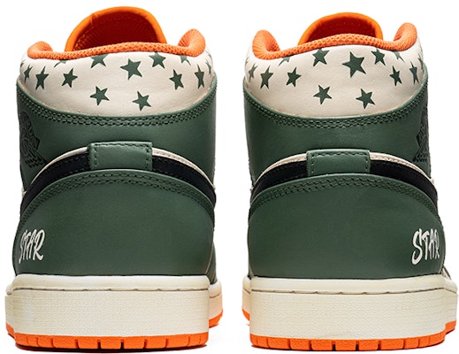 커스텀 조던 1 미드 '커피 그라피티 스타 아미 그린' DM3531-800(TeamB-男款五角星军绿) Shop 커스텀 조던 1 미드 '커피 그라피티 스타 아미 그린' DM3531-800(TeamB-男款五角星军绿)