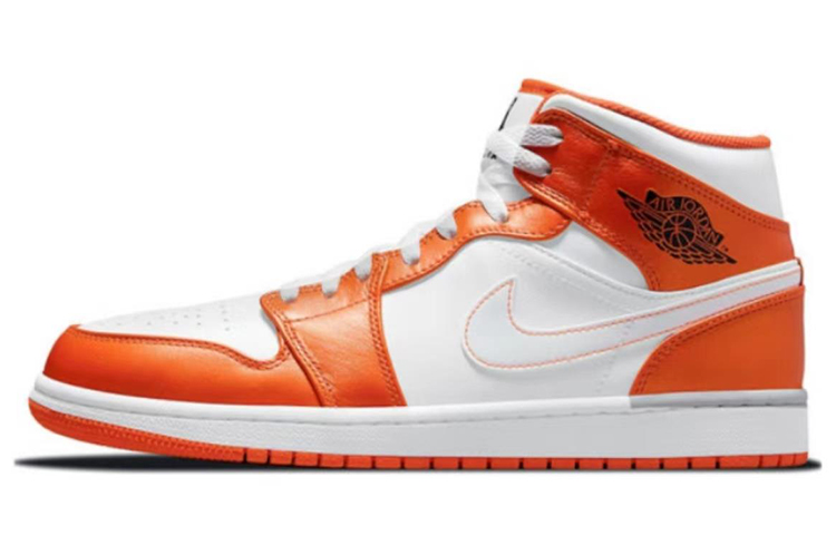 Details for [定制鞋款] Air Jordan 1 Mid SE '咖啡染涂鸦白灰橙' DM3531-800(TeamB-男款五角星咖色)