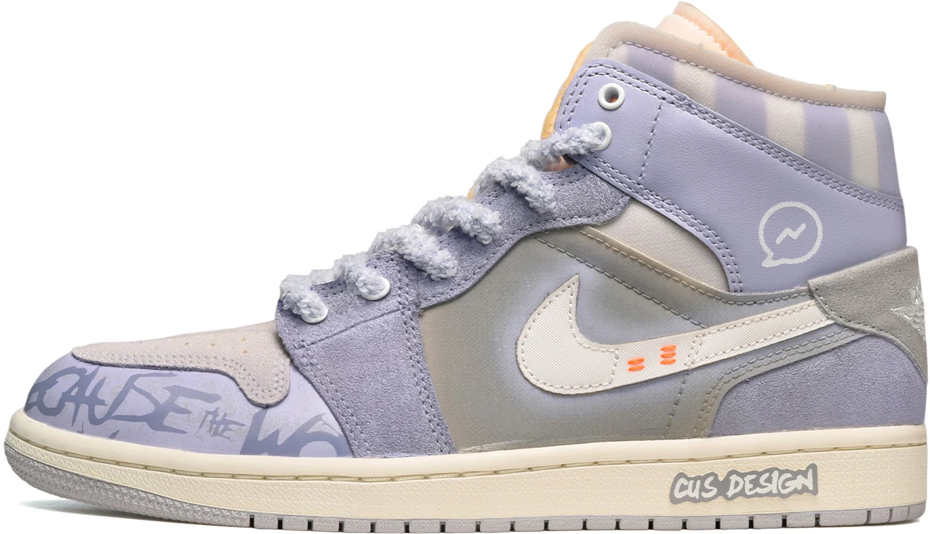 custom-shoes-air-jordan-1-mid-se-custom-graffiti-grey-white-purple