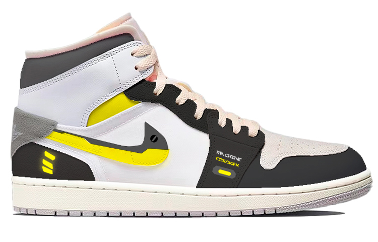 Order [定制鞋款] Air Jordan 1 Mid SE '赛博朋克荧光' DM9652-100(TeamP-ZB男款荧光科技黄)