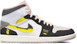 Order 커스텀 에어 조던 1 미드 SE '사이버펑크 볼트' DM9652-100(TeamP-ZB男款荧光科技黄)