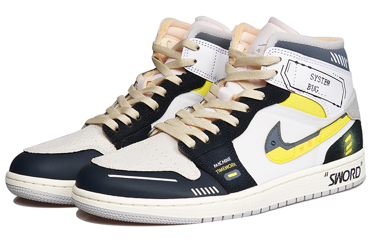 Lookbook [定制鞋款] Air Jordan 1 Mid SE '赛博朋克荧光' DM9652-100(TeamP-ZB男款荧光科技黄)