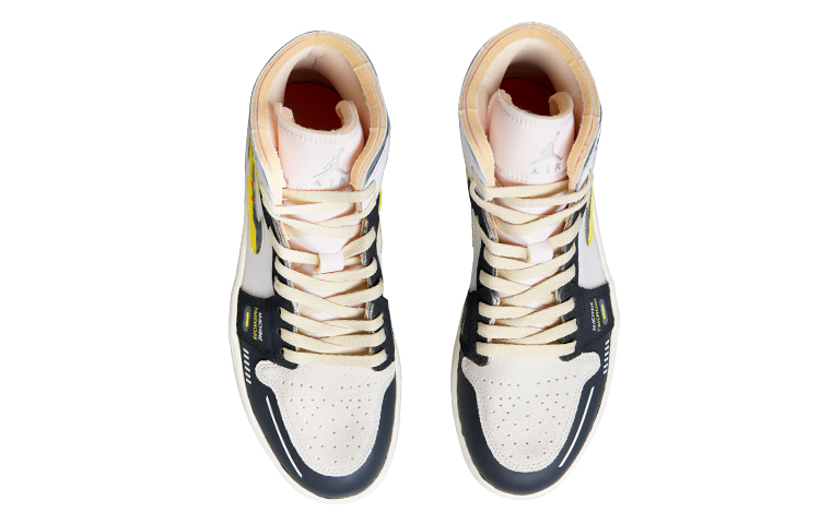 Shop [定制鞋款] Air Jordan 1 Mid SE '赛博朋克荧光' DM9652-100(TeamP-ZB男款荧光科技黄)