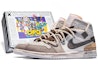 Buy 【定制球鞋】 Jordan Air Jordan 1 Mid SE Craft 達芬奇定制 特殊鞋盒 圖騰印記 圖騰 線條 解構 中幫 復古籃球鞋 GS 白灰
