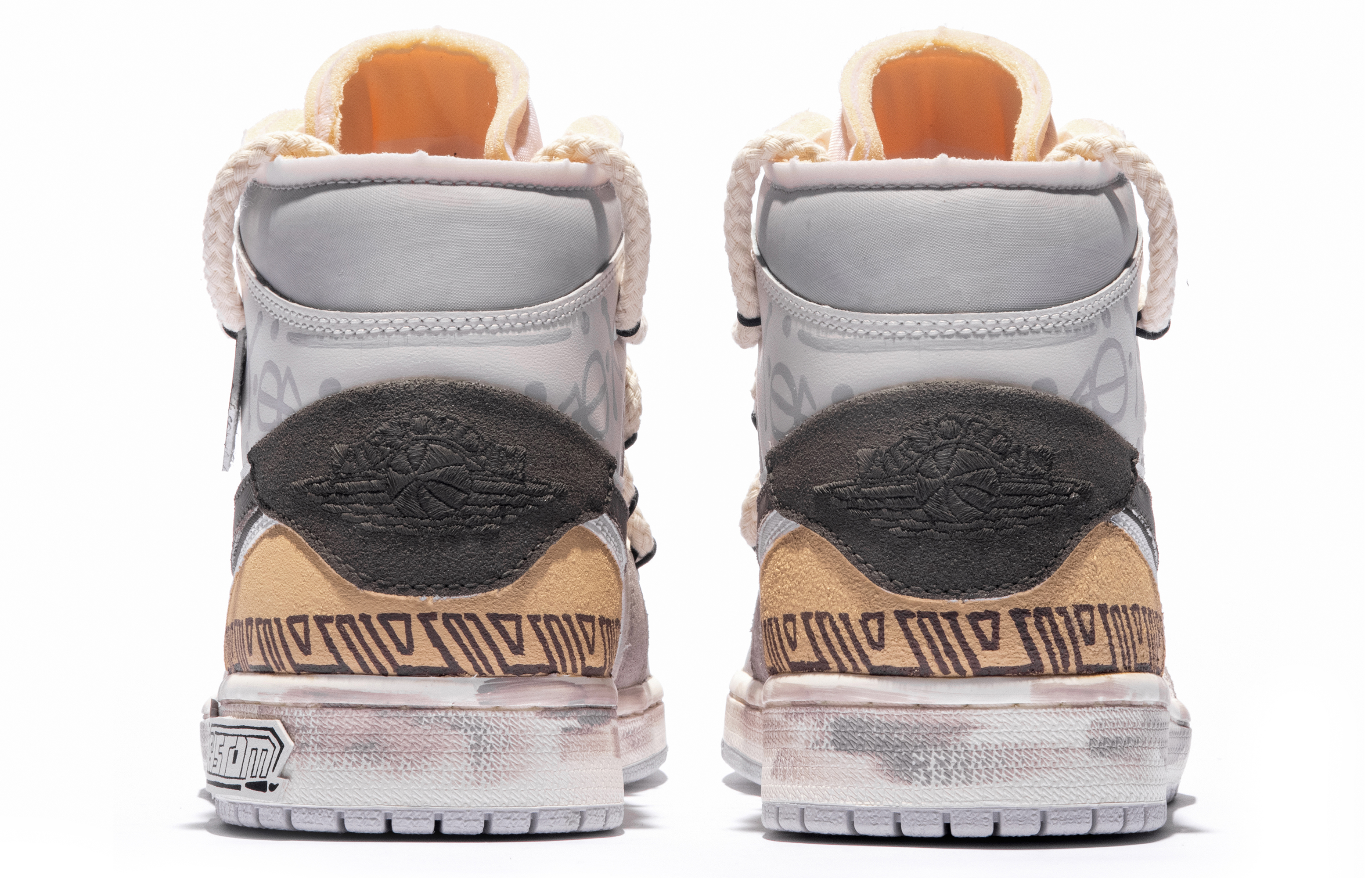 Purchase [Kasut Custom] Air Jordan 1 Mid SE 'Da Vinci' DQ3726-100(TeamM-女款图腾印记S-BOX)