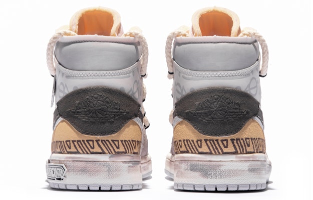 【定制球鞋】 Jordan Air Jordan 1 Mid SE Craft 達芬奇定制 特殊鞋盒 圖騰印記 圖騰 線條 解構 中幫 復古籃球鞋 GS 白灰 Purchase 【定制球鞋】 Jordan Air Jordan 1 Mid SE Craft 達芬奇定制 特殊鞋盒 圖騰印記 圖騰 線條 解構 中幫 復古籃球鞋 GS 白灰