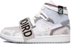 Order 【定制球鞋】Jordan Air Jordan 1 Mid SE Craft 達芬奇定制 笑臉塗鴉 簡約圖案 特殊鞋盒 中幫 復古籃球鞋 GS 米白灰