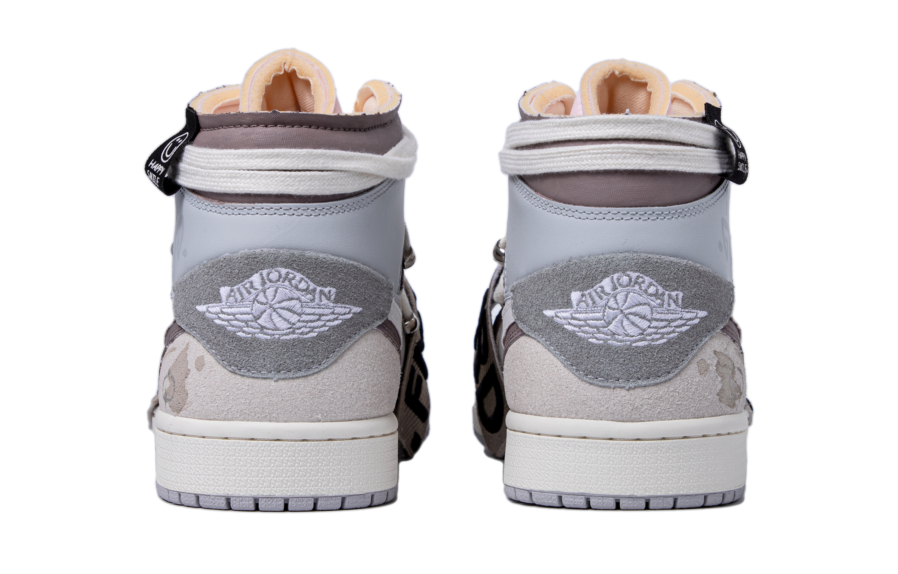 Purchase [定制运动鞋] Air Jordan 1 中帮 SE '达芬奇笑脸涂鸦' DQ3726-100(TeamM-女款笑脸涂鸦S-BOX)