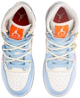 커스텀 에어 조던 1 미드 SE '화이트 블루 오렌지' DX2462-100(TeamF-花花游园会) Shop 커스텀 에어 조던 1 미드 SE '화이트 블루 오렌지' DX2462-100(TeamF-花花游园会)