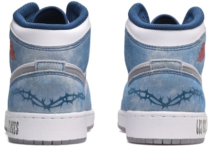 Jordan 1 Mid SE "Cruz Gótica" Gris/Azul DR6235-401(TeamE-女款十字架灰白蓝BOX) Shop Jordan 1 Mid SE "Cruz Gótica" Gris/Azul DR6235-401(TeamE-女款十字架灰白蓝BOX)