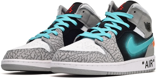 【カスタムシューズ】エア ジョーダン 1 ミッド SE 'グラデーション グレー ブラック ブルー オレンジ' DM1200-016(TeamE-男款橘色皮贴黑蓝灰) Lookbook 【カスタムシューズ】エア ジョーダン 1 ミッド SE 'グラデーション グレー ブラック ブルー オレンジ' DM1200-016(TeamE-男款橘色皮贴黑蓝灰)