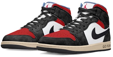 Zapatillas personalizadas Air Jordan 1 Mid SE 'Graffiti Negro Blanco Rojo' DN3706-401(TeamY-男款复古黑白红) Lookbook Zapatillas personalizadas Air Jordan 1 Mid SE 'Graffiti Negro Blanco Rojo' DN3706-401(TeamY-男款复古黑白红)