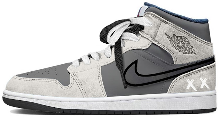 【客製化球鞋】 Jordan Air Jordan 1 Mid SE 小眾高級 塗鴉 中筒 復古籃球鞋 男款 灰色 Buy 【客製化球鞋】 Jordan Air Jordan 1 Mid SE 小眾高級 塗鴉 中筒 復古籃球鞋 男款 灰色