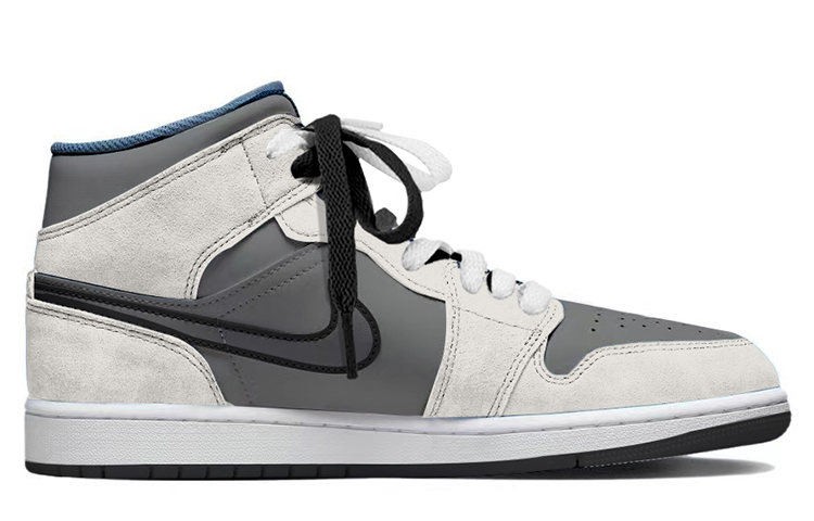 Order [定制鞋款] Air Jordan 1 中帮 SE '涂鸦灰' DN3706-401(TeamY-男款小众高级雾霾灰)