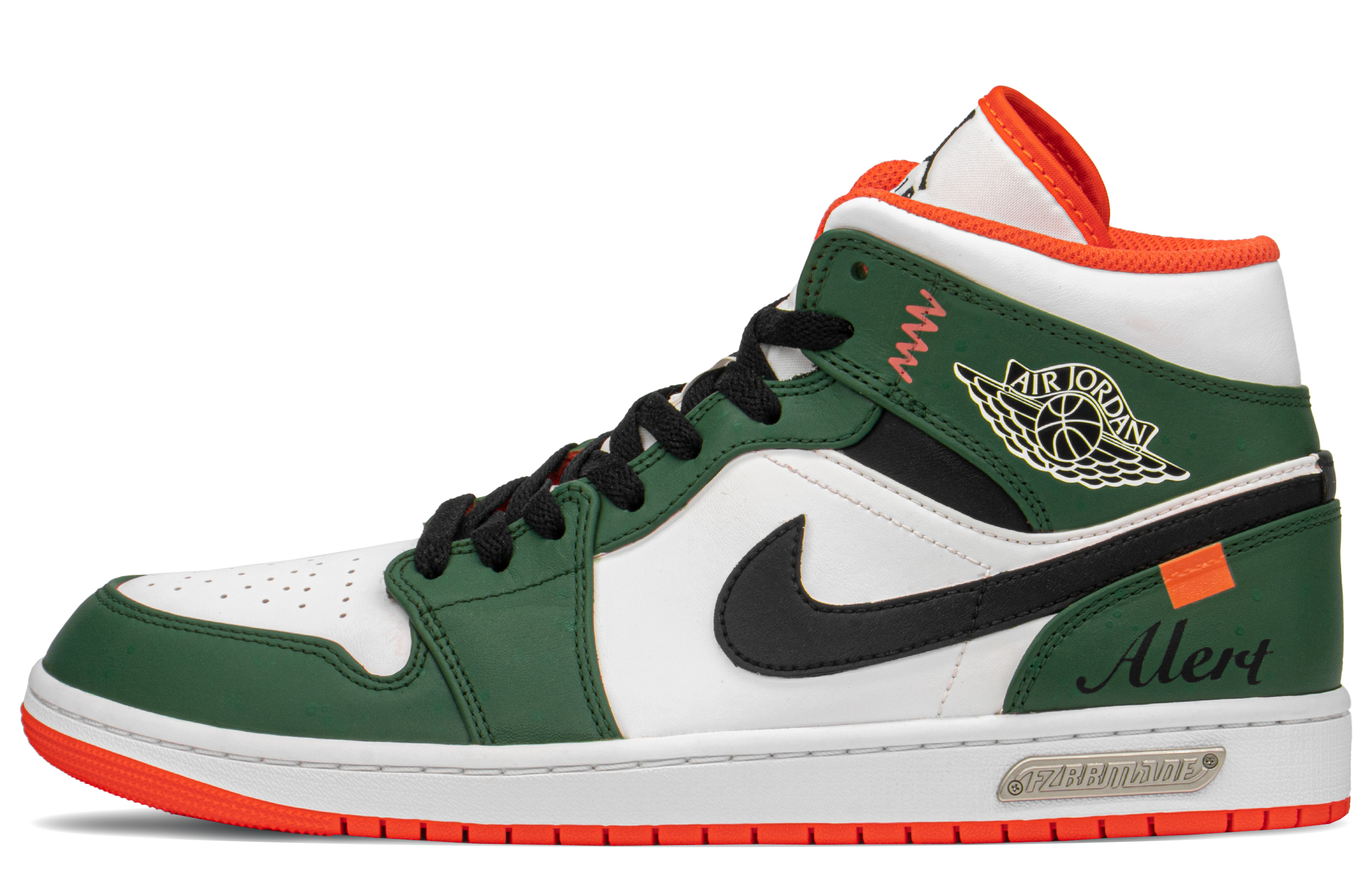 Buy 커스텀 에어 조던 1 미드 SE '녹색/흰색' DM3531-800(TeamA-AJ高街白绿)