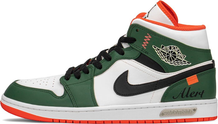 【定製球鞋】 Jordan Air Jordan 1 Mid SE 禮盒 高街 復古 中幫 復古籃球鞋 男款 綠白 Buy 【定製球鞋】 Jordan Air Jordan 1 Mid SE 禮盒 高街 復古 中幫 復古籃球鞋 男款 綠白