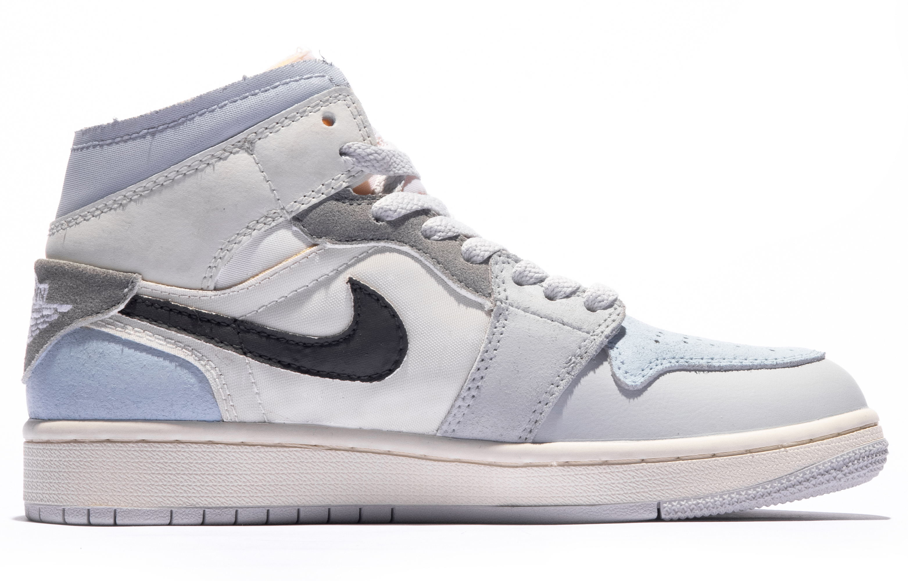 Lookbook [Zapatillas Personalizadas] Air Jordan 1 Mid SE 'Gris Azul' DQ3726-100(TeamM-女款清风烟雨S-BOX)
