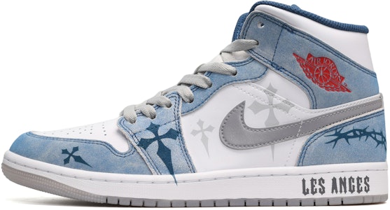 Jordan 1 Mid SE Gris Blanco Azul Cruz Gótica
``` DN3706-401(TeamE-男款十字架灰白蓝BOX) Buy Jordan 1 Mid SE Gris Blanco Azul Cruz Gótica
``` DN3706-401(TeamE-男款十字架灰白蓝BOX)