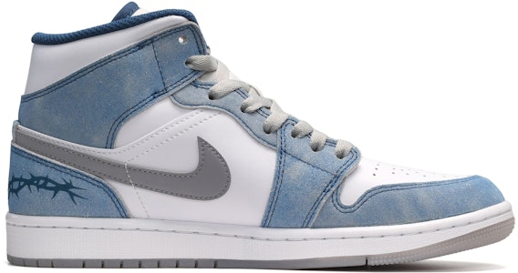 Jordan 1 Mid SE Gris Blanco Azul Cruz Gótica
``` DN3706-401(TeamE-男款十字架灰白蓝BOX) Order Jordan 1 Mid SE Gris Blanco Azul Cruz Gótica
``` DN3706-401(TeamE-男款十字架灰白蓝BOX)