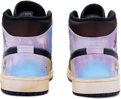 【定制球鞋】Jordan Air Jordan 1 Mid SE 落水狗 特殊鞋盒 手繪紮染 中幫 復古籃球鞋 GS 黑白 Purchase 【定制球鞋】Jordan Air Jordan 1 Mid SE 落水狗 特殊鞋盒 手繪紮染 中幫 復古籃球鞋 GS 黑白