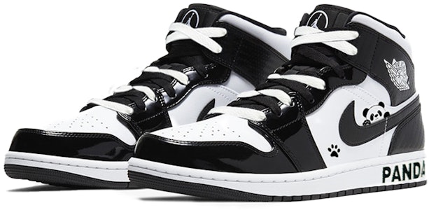 에어 조단 1 미드 SE '하이라이트 팬더' (커스텀 슈즈) DD1649-001(Team40-男款漆皮熊猫黑白) Lookbook 에어 조단 1 미드 SE '하이라이트 팬더' (커스텀 슈즈) DD1649-001(Team40-男款漆皮熊猫黑白)