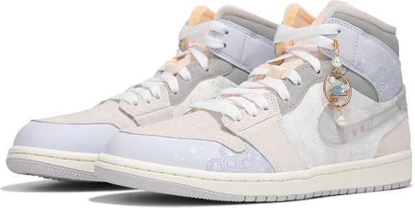Jordan 1 Mid SE "Ola de Calor" Seda China DM9652-100(Team24-男款国风白丝绸) Lookbook Jordan 1 Mid SE "Ola de Calor" Seda China DM9652-100(Team24-男款国风白丝绸)