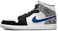 Buy 【訂製球鞋】Jordan Air Jordan 1 Mid SE 簡約工業 水洗 雾霾灰 塗鴉 中筒 復古籃球鞋 男款 黑藍