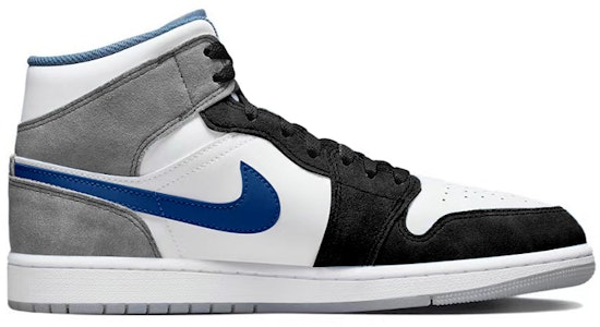 【訂製球鞋】Jordan Air Jordan 1 Mid SE 簡約工業 水洗 雾霾灰 塗鴉 中筒 復古籃球鞋 男款 黑藍 Order 【訂製球鞋】Jordan Air Jordan 1 Mid SE 簡約工業 水洗 雾霾灰 塗鴉 中筒 復古籃球鞋 男款 黑藍