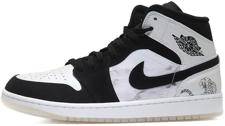 custom-shoes-air-jordan-1-mid-se-ink-wash-black-white