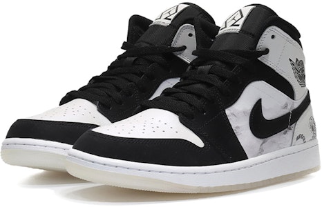 에어 조던 1 미드 SE '잉크 워시' (블랙/화이트) DH6933-100(Team10--AJ虎山行男黑白QD) Lookbook 에어 조던 1 미드 SE '잉크 워시' (블랙/화이트) DH6933-100(Team10--AJ虎山行男黑白QD)