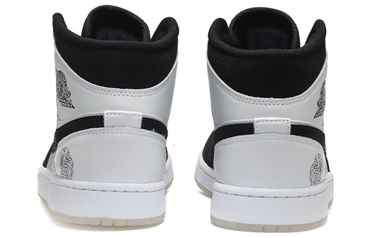 Purchase 에어 조던 1 미드 SE '잉크 워시' (블랙/화이트) DH6933-100(Team10--AJ虎山行男黑白QD)