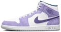 Buy 커스텀 에어 조던 1 미드 SE '라벤더 워시' (59 characters) DN3706-401(TeamY-男款复古薰衣草紫白)