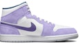Order 커스텀 에어 조던 1 미드 SE '라벤더 워시' (59 characters) DN3706-401(TeamY-男款复古薰衣草紫白)