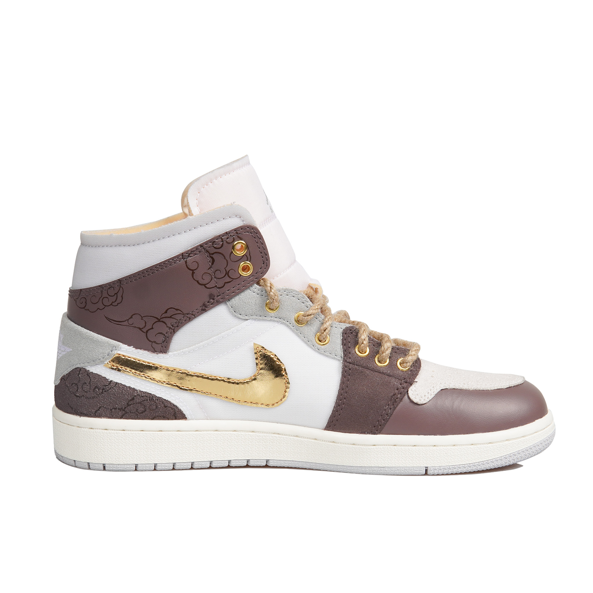 Order 에어 조던 1 미드 SE '모카 클라우드' (커스텀) DM9652-100(TeamP-兔年摩卡色祥云）