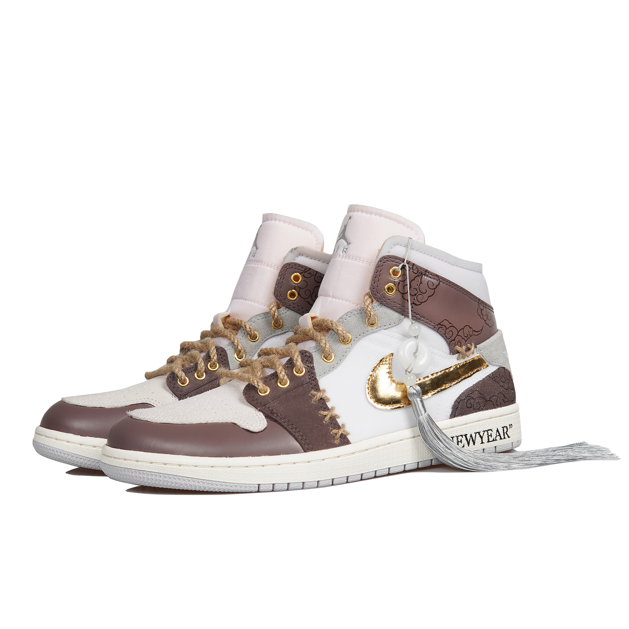 Lookbook 에어 조던 1 미드 SE '모카 클라우드' (커스텀) DM9652-100(TeamP-兔年摩卡色祥云）