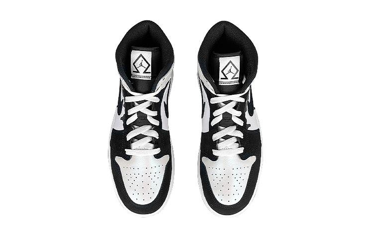 Shop [Zapatillas Personalizadas] Air Jordan 1 Mid SE 'Panda Laser' DN4321-100(Team叁-女流淌熊猫BOX)