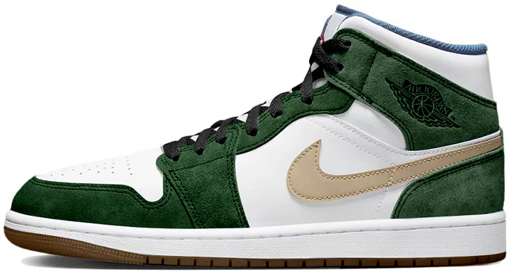 custom-shoes-air-jordan-1-mid-se-patina-green-forest