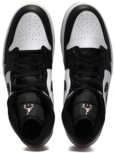 【定制球鞋】Jordan Air Jordan 1 Mid SE 桃子氣泡 白桃味 潮流青春 扎染 中幫 復古籃球鞋 男款 黑白粉 Shop 【定制球鞋】Jordan Air Jordan 1 Mid SE 桃子氣泡 白桃味 潮流青春 扎染 中幫 復古籃球鞋 男款 黑白粉