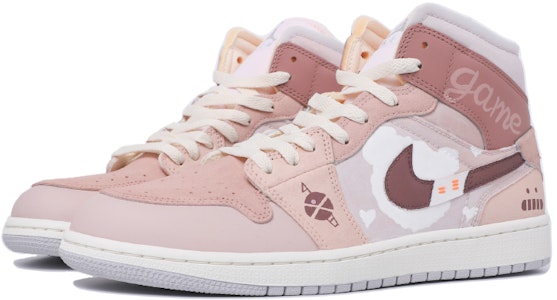 에어 조던 1 미드 SE '핑크 화이트 드림 베어' (커스텀) DM9652-100(TeamM-男款梦幻小熊) Lookbook 에어 조던 1 미드 SE '핑크 화이트 드림 베어' (커스텀) DM9652-100(TeamM-男款梦幻小熊)