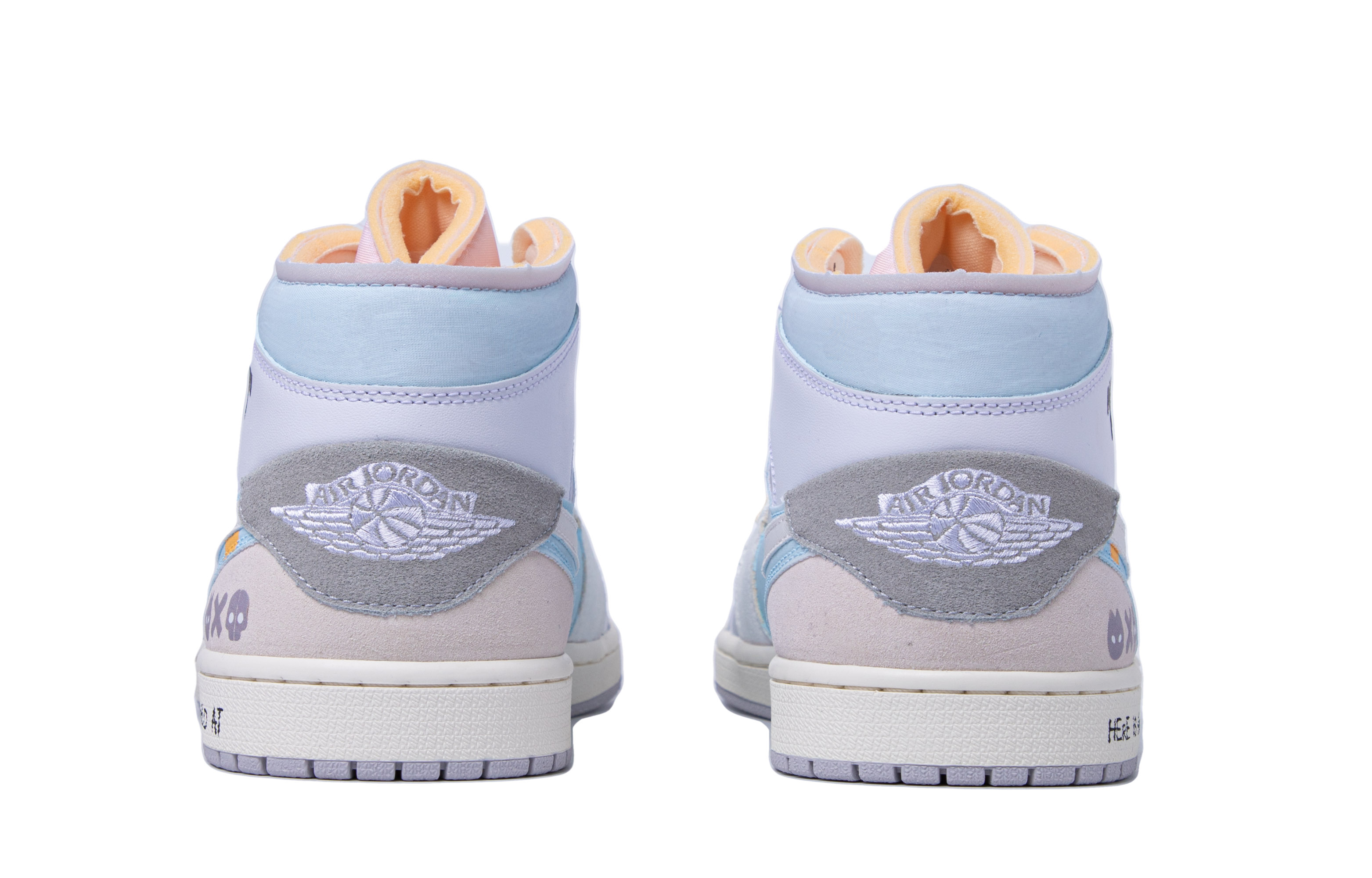 Shop [Zapatillas Personalizadas] Air Jordan 1 Mid SE 'Pixel Future Blanco Gris' DQ3726-100(TeamM-女款像素未来)